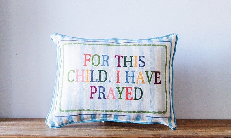 Blue Striped For This Child + Piping