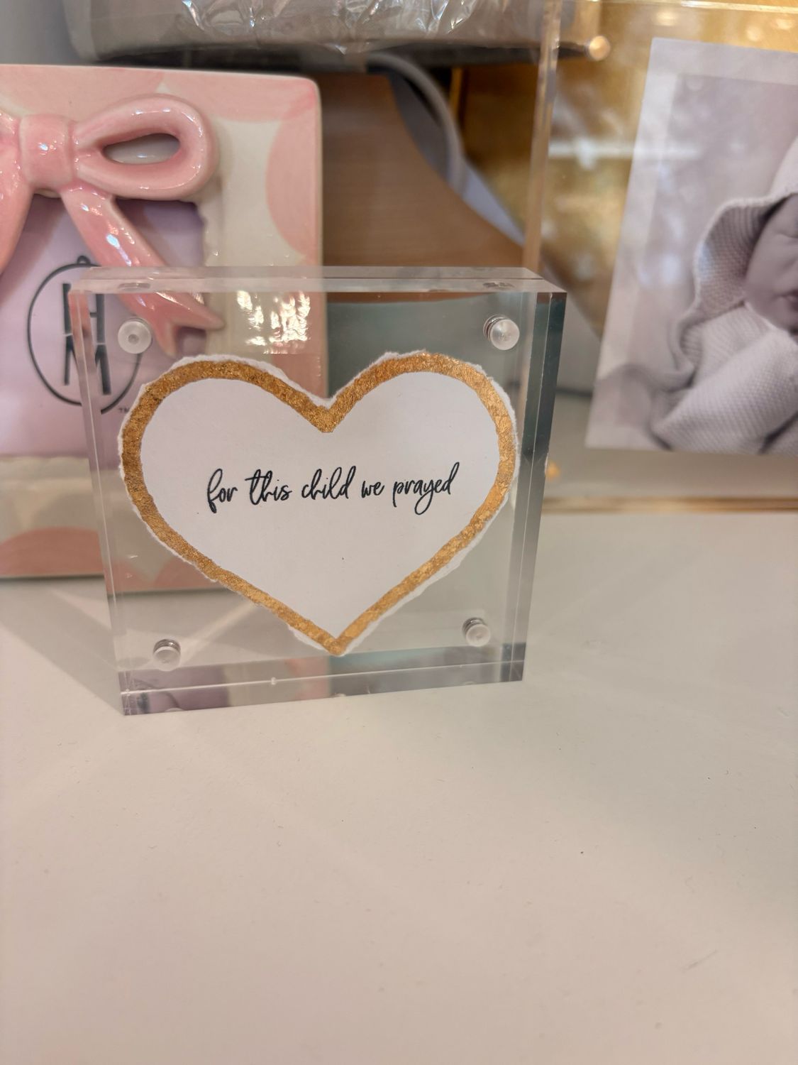 3x3 Heart for This Child We Prayed