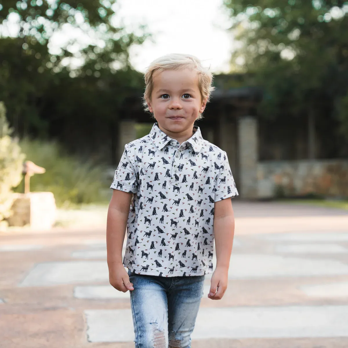 Youth Polo-Ducks &amp; Dogs