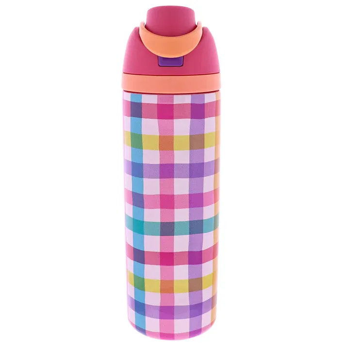 Gingham 24oz Water Bottle