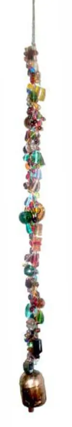 VG The Eclectic Colored Glass Wind Chime