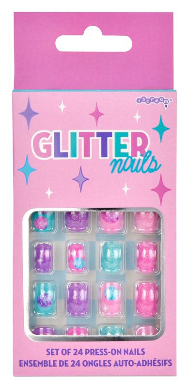Glitter Press On Nail Set