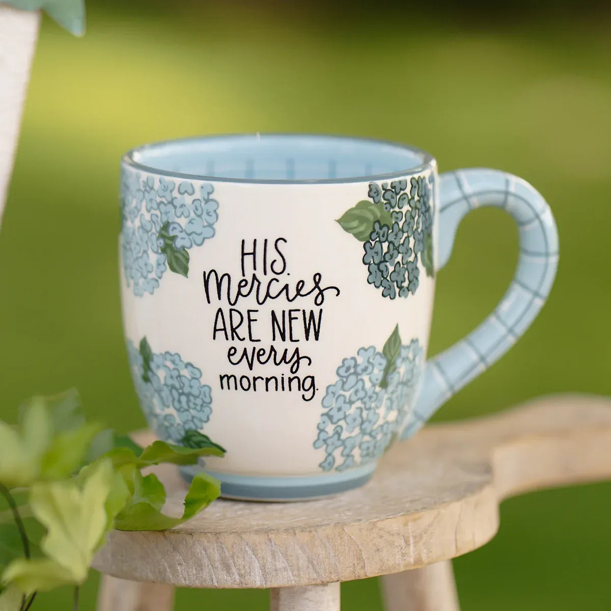 Mercies Are New Hydrangea Mug