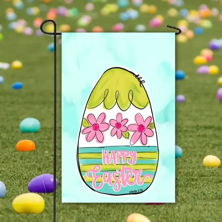 VG Springtime Easter Egg Garden Flag