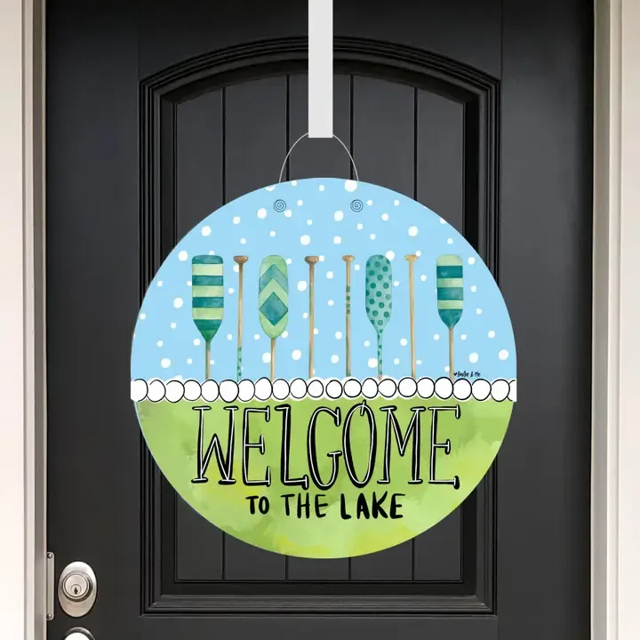 VG Paddles Welcome to the Lake Hanger