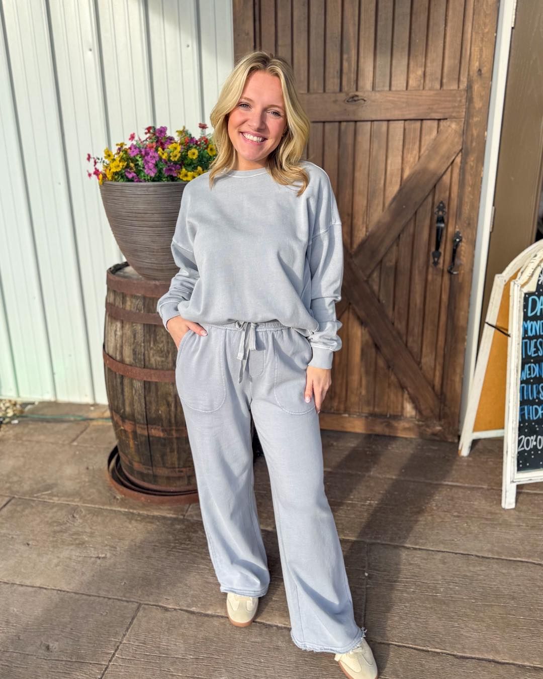 Connor Dusty Blue Sweatshirt