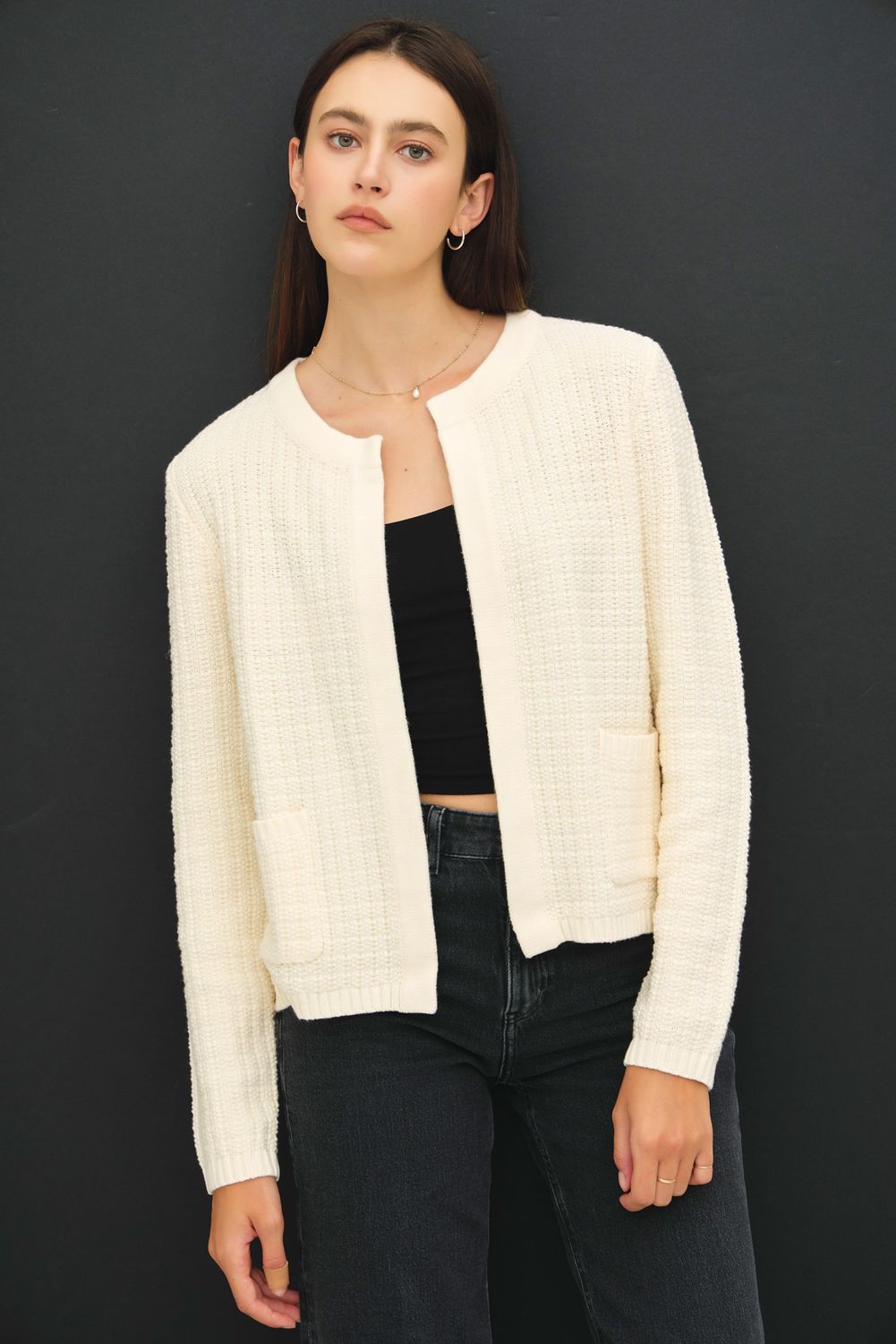 Luna Ivory Cardigan