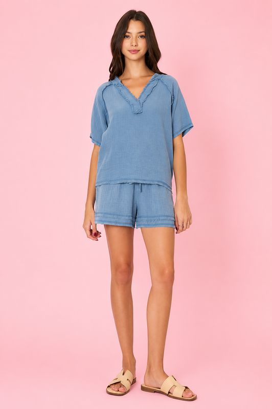 Denim Blue Shorts