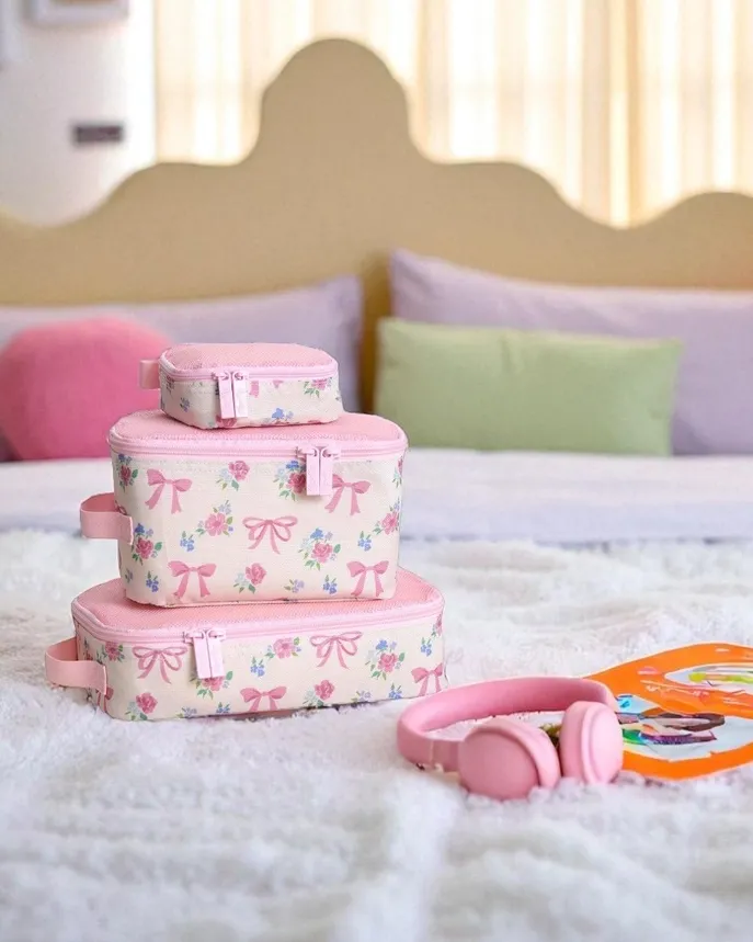 Ribbons &amp; Roses Packing Cubes