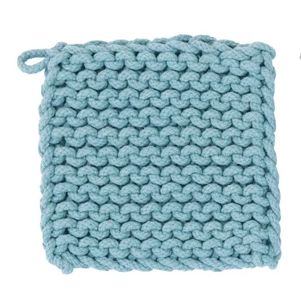 DF5467A-Cotton Crochet Pot Holder-Blue