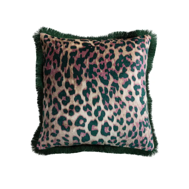 DG2084-Leopard 20" Velvet Pillow