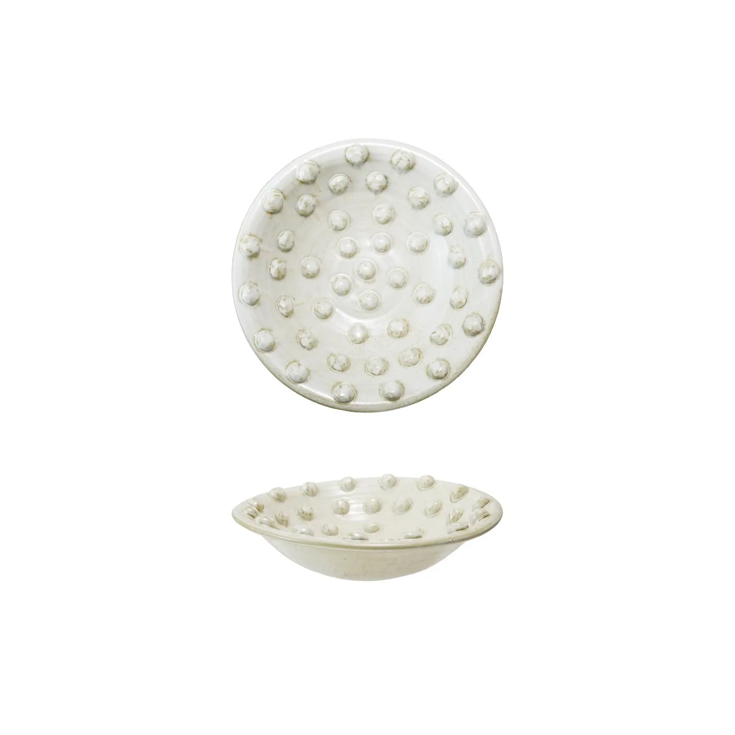 DG1339-Low Bowl w Raised Dots