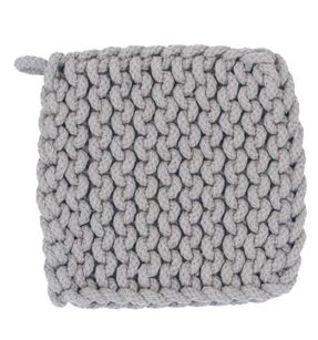DF5467A-Cotton Crochet Pot Holder-Grey