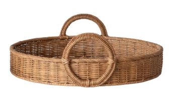 DG1456-Lg Woven Rattan Tray