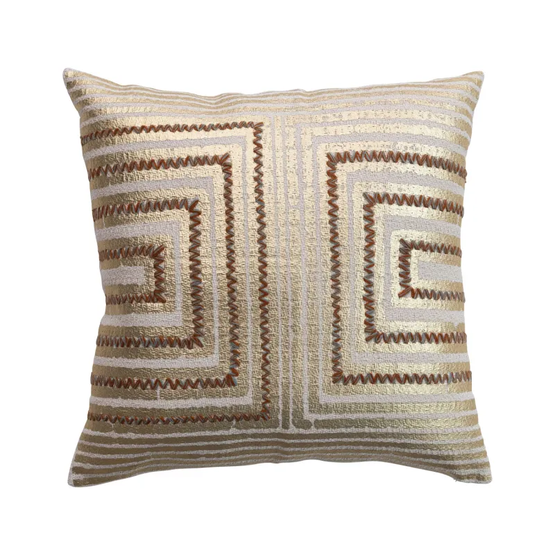 DG1297-Embroidered Gold Foil Pillow