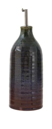 DG2343A-26oz Stoneware Oil Cruet-Green