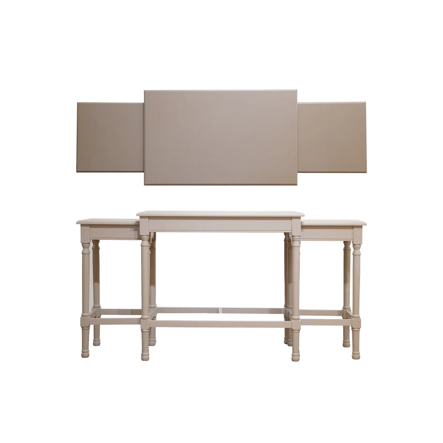 DG2198-MDF &amp; Wood Nesting Tables Set of 3