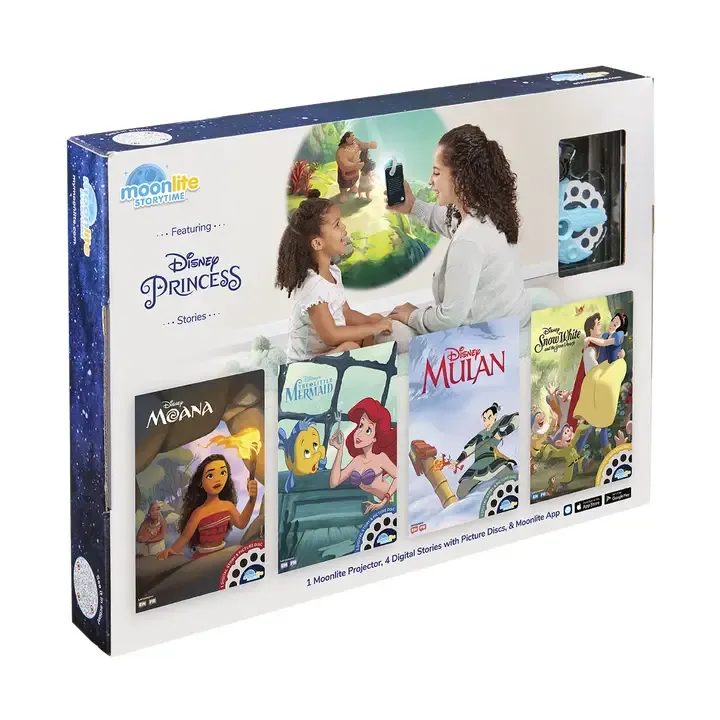 Disney Princess 4 Story Collection w Projector