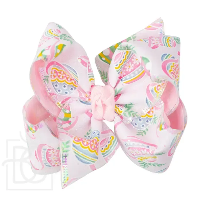 Easter Egg Hair Bow 4.5"