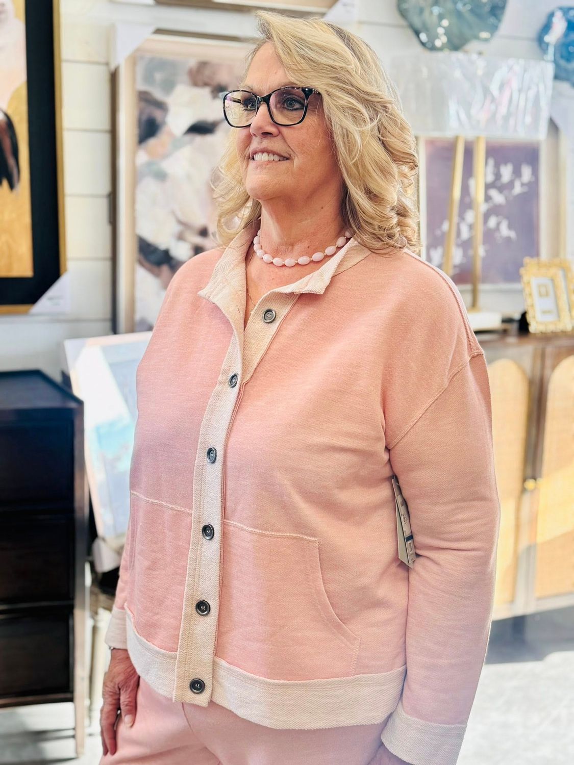 Pink 2 Pocket Jacket