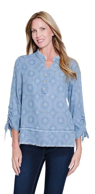 Mdincrp Fringe Hem Top