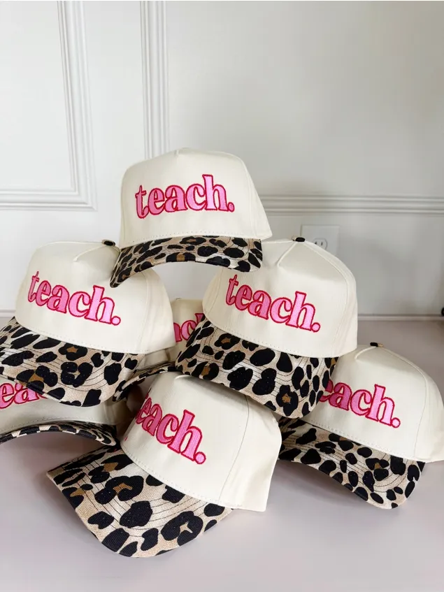 RD Leopard Teach Hat