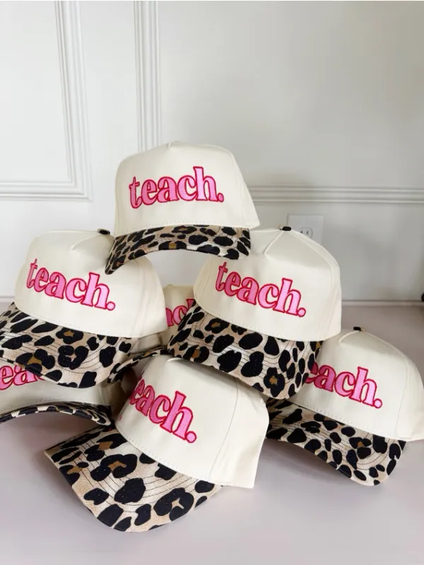 RD Leopard Teach Hat