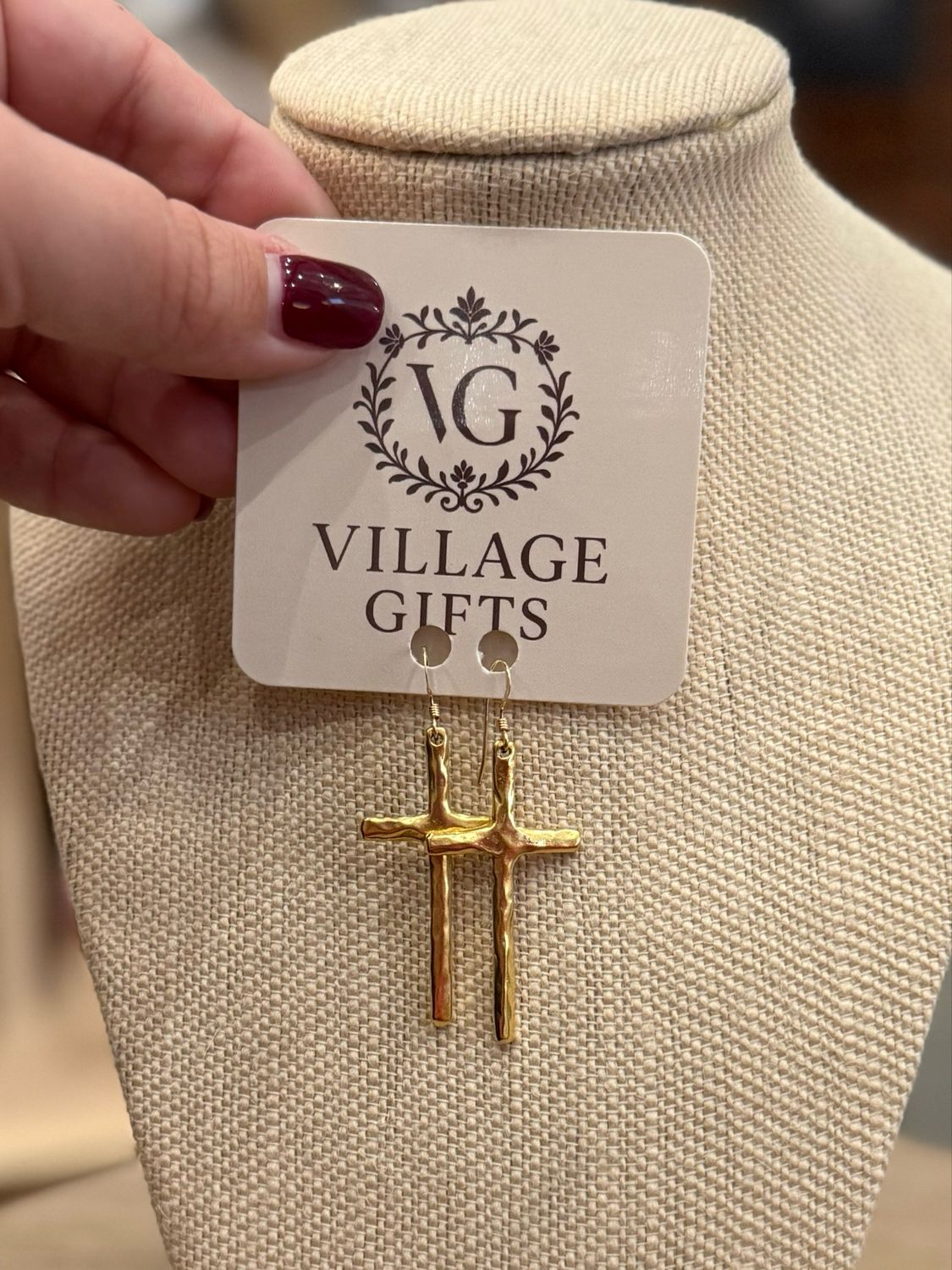 VG Cross Earrings