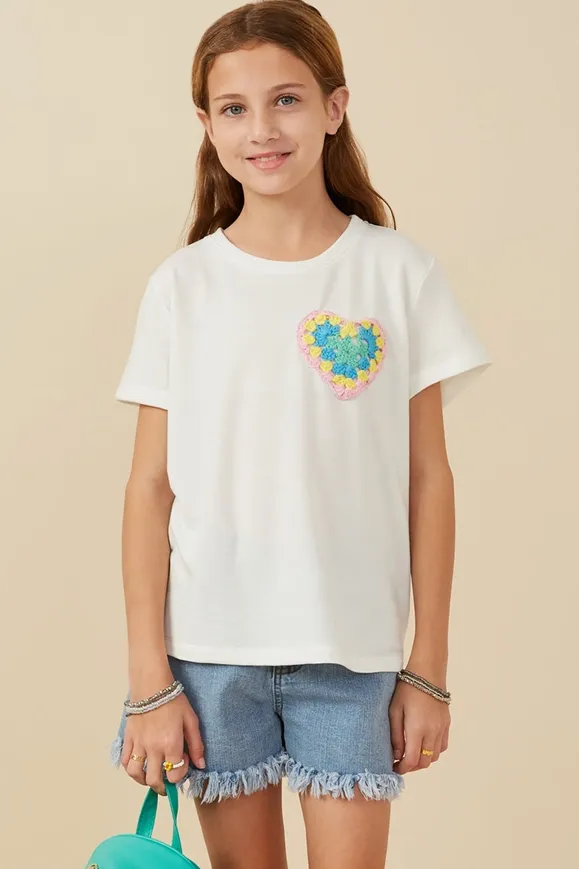 Girls Little Love Pocket Top
