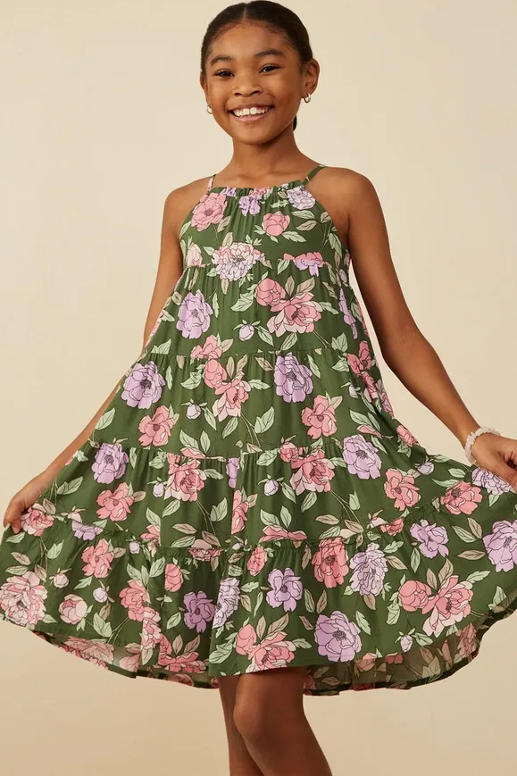 Girls Poppy Joy Midi Dress