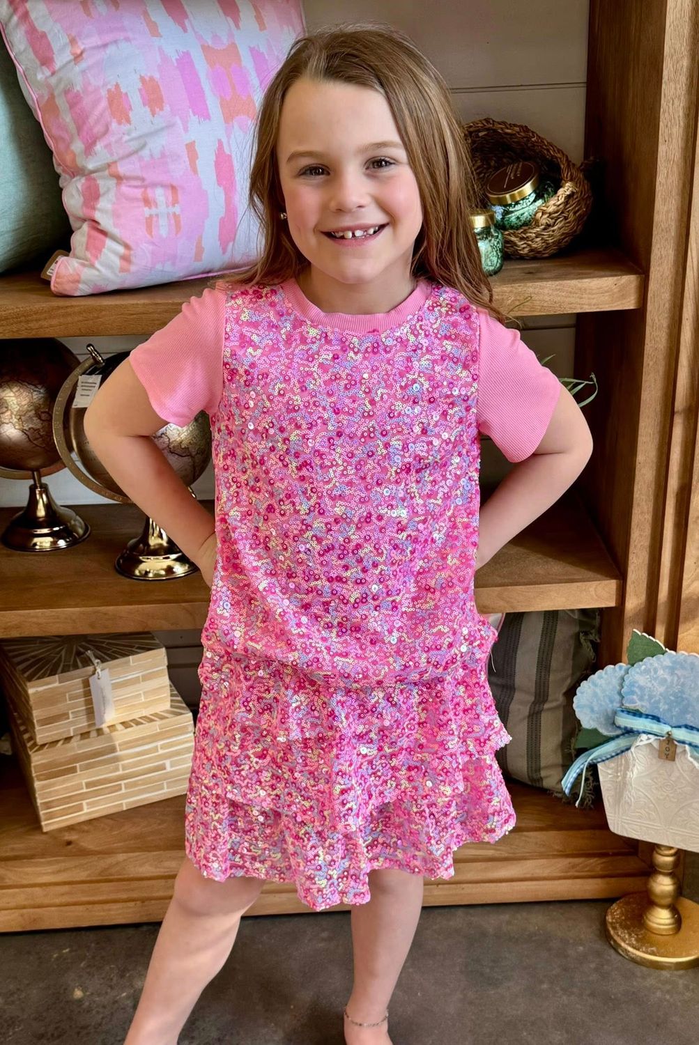 Girls Peachy Rose Skirt