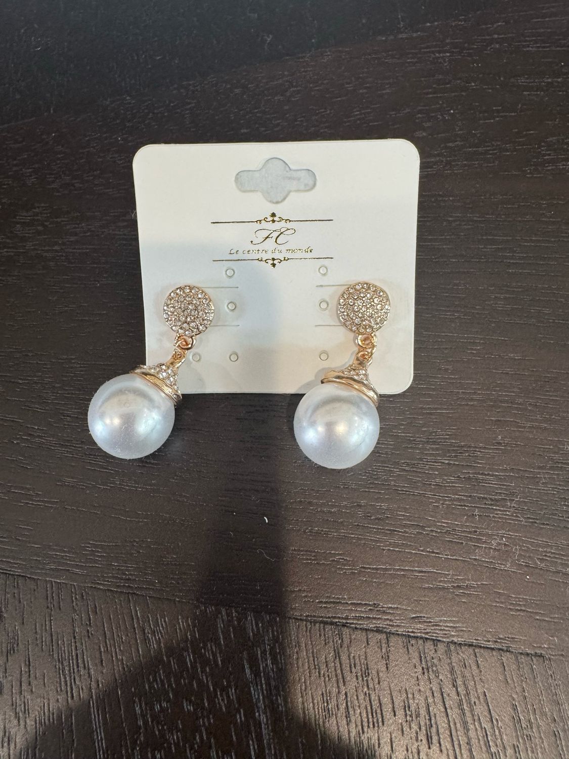 RM Pearl Drop Cluster Earrings
