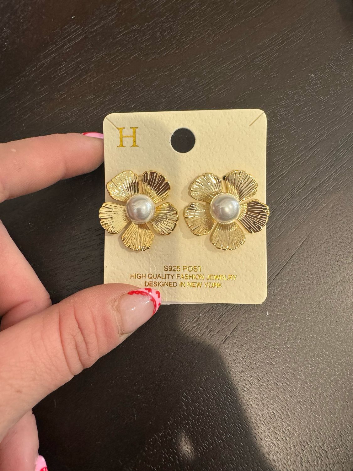 RM Pearl Flower Earrings