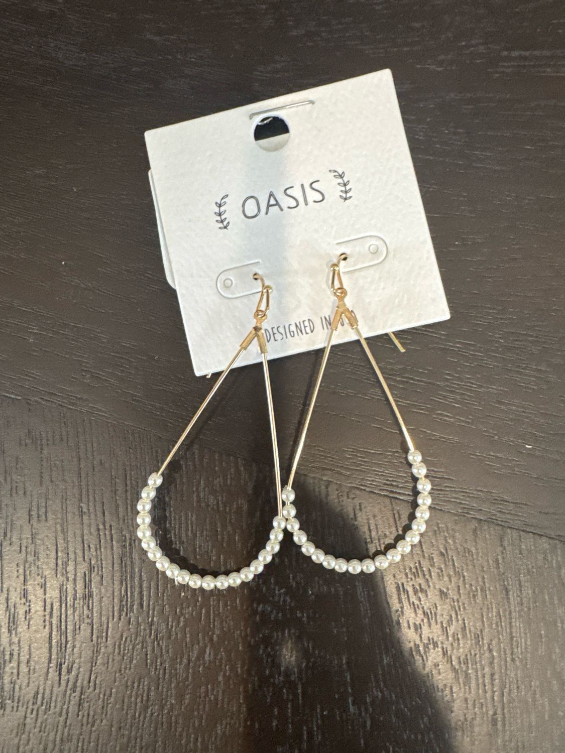 RM Pearl Teardrop Earrings