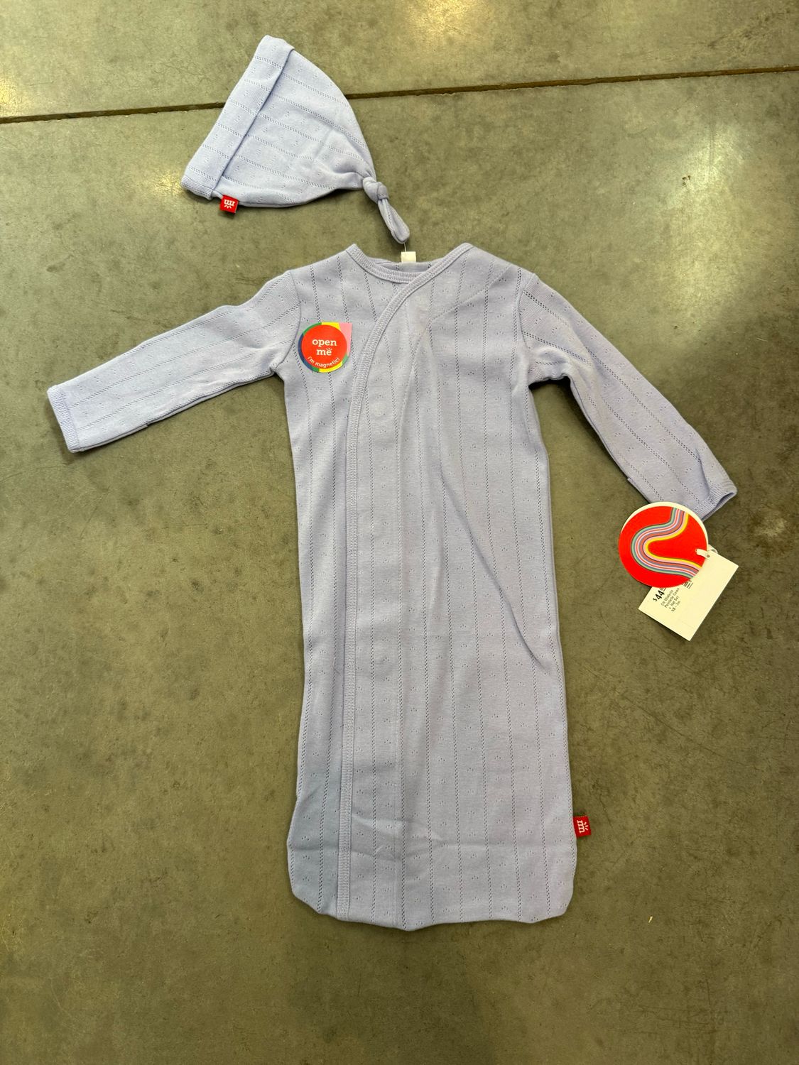 CH Wisteria Pointelle Gown + Hat Set