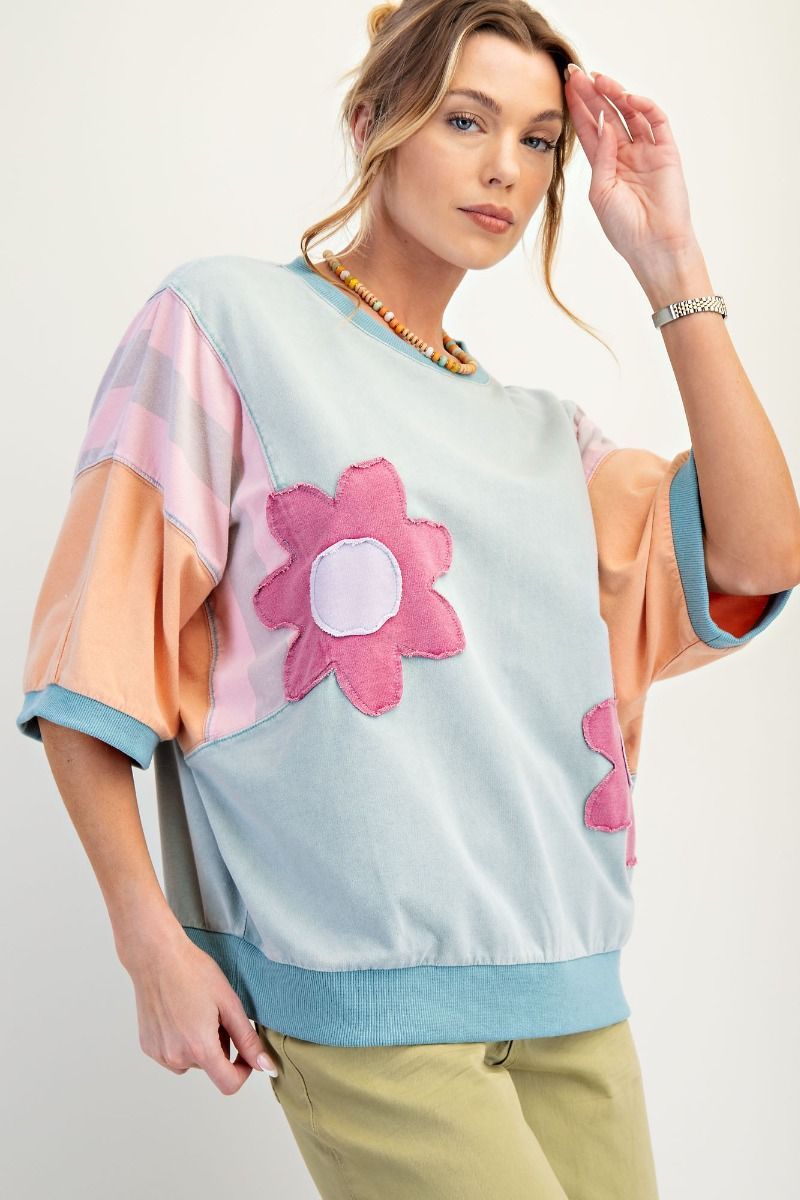 CH Spring Doodle Floral Top