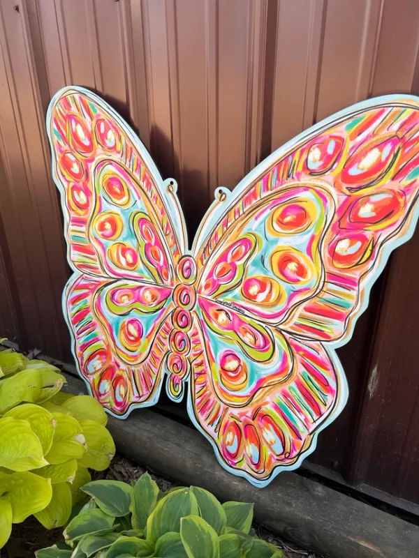 VG Happy Wings Butterfly Doorhanger