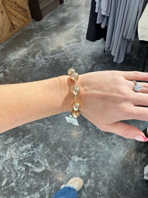 VG Gold Beaded Bracelet