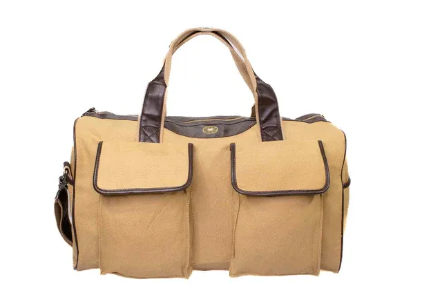 Zeppro Khaki Weekender Bag-Shotgun