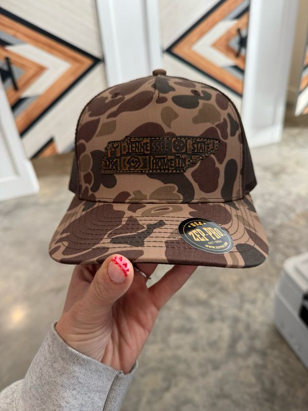 Old School Brown Camo TN Hat