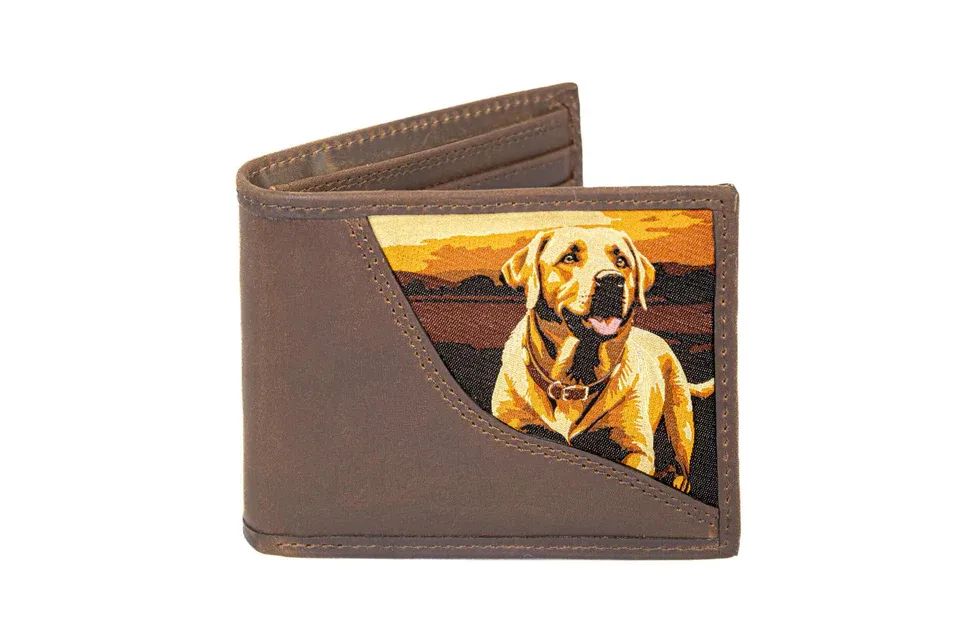 Woven Patch Bifold Wallet-Lab
