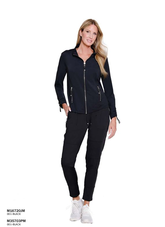 Black Zip Collar Jacket