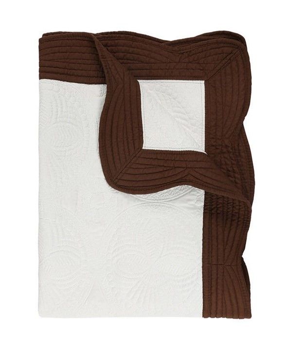 Heirloom Quilt-White/Brown