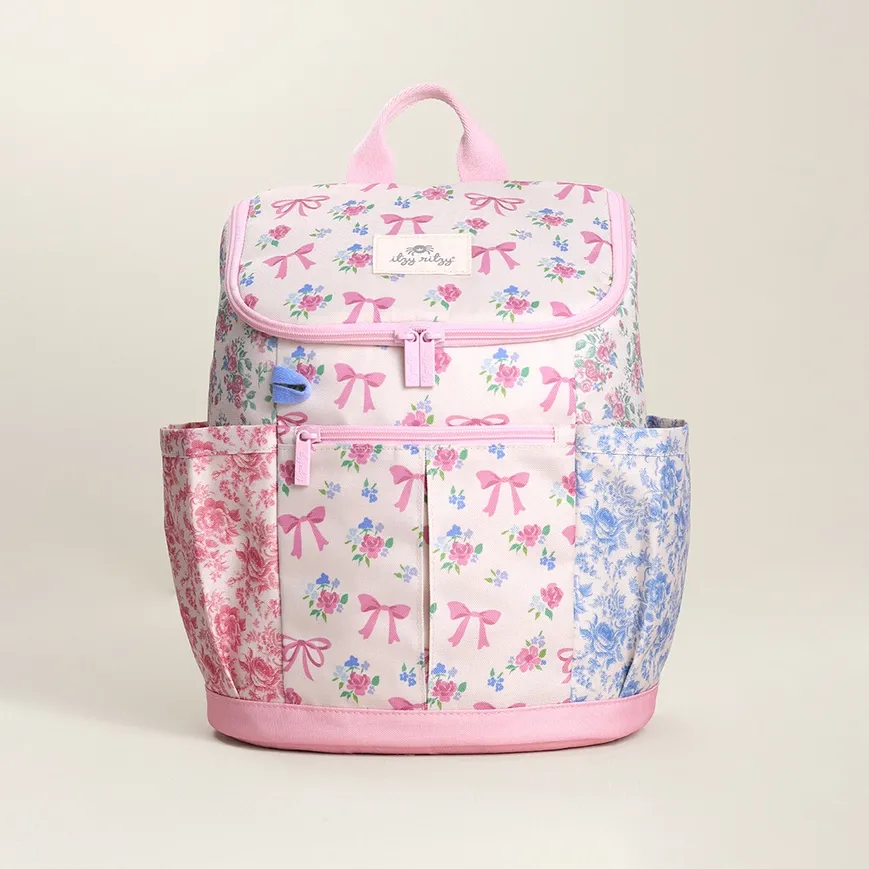 Itzy Explorer Big Kids Backpack-Ribbons + Roses