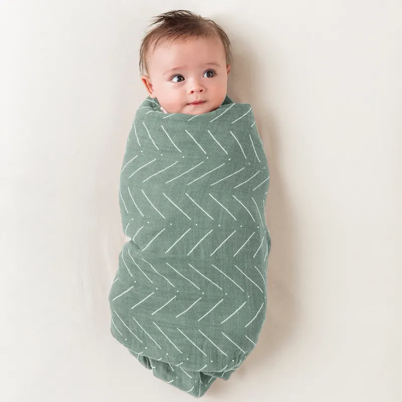 Breastfeeding Boss-Sage Mudcloth