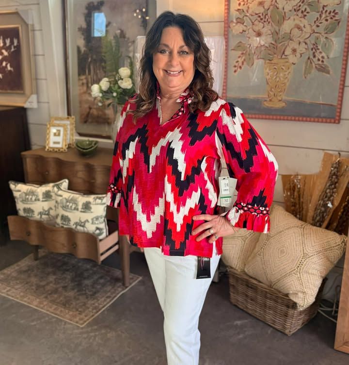 Multi Ruffle Collar Top