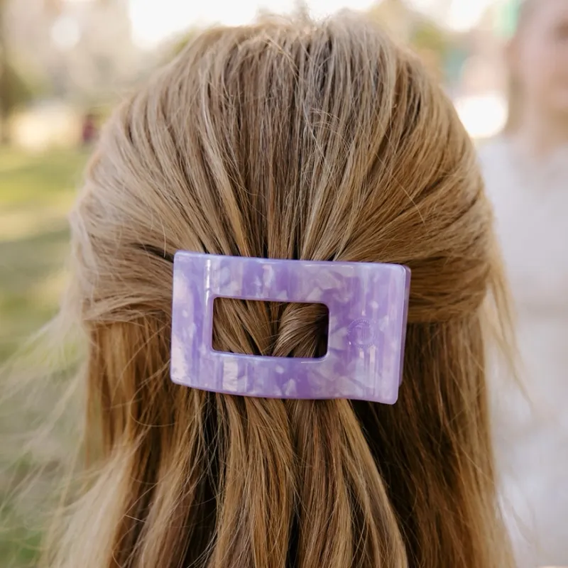 Flat Rectangle Hair Clip Small Lavender Mist