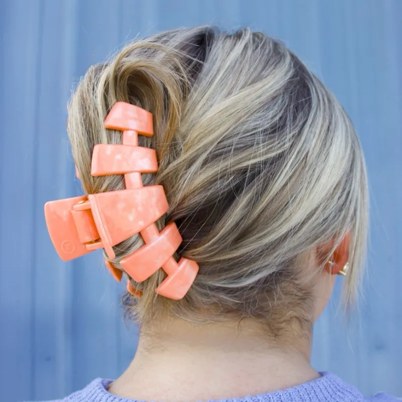 Classic Hair Clip Large Dreamsicle
