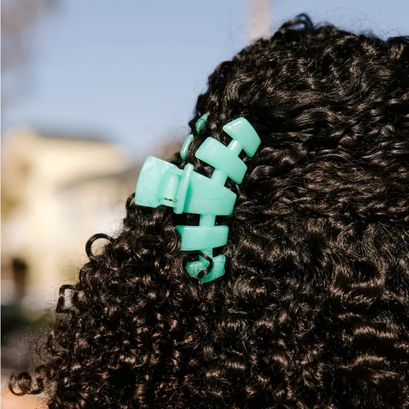 Classic Hair Clip Medium Spring Splash