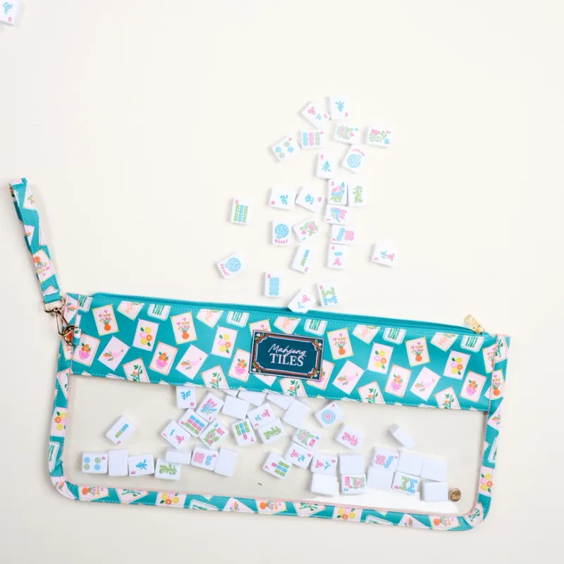 Mahjong Tile Keeper Pouch-It's Mahj Time Team